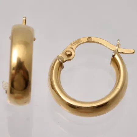 Örhängen Ø12,8mm bredd 3,7mm, 18K, 1,56g.