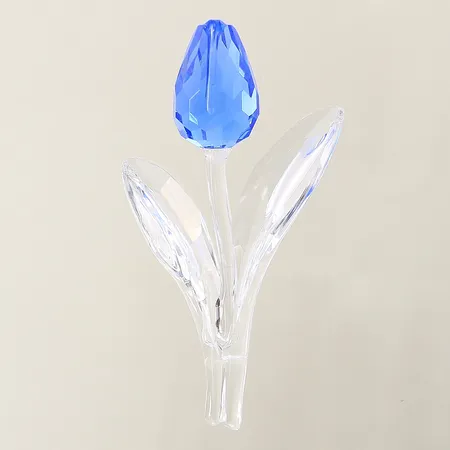 Figurin "Blue Tulip" Swarovski 90x49mm, originalkartong med tejprester