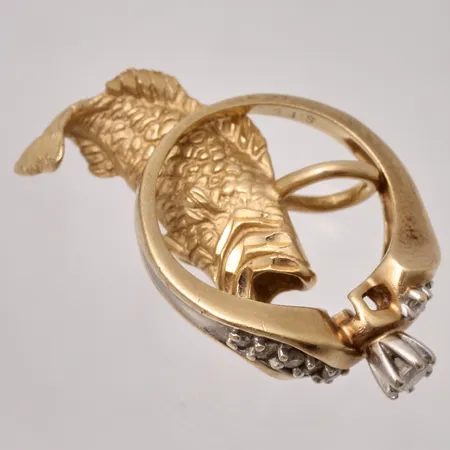 Diverse defekt guld, 14K, 7,38g.