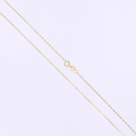 Halskedja ankarlänk längd 42cm bredd 1mm 18K Vikt: 0,8 g