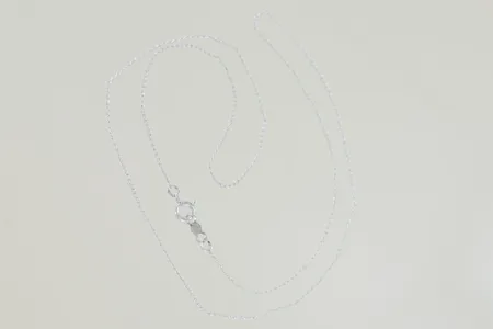 Halskedja längd 44,5 cm, löst lås silver Vikt: 0,7 g