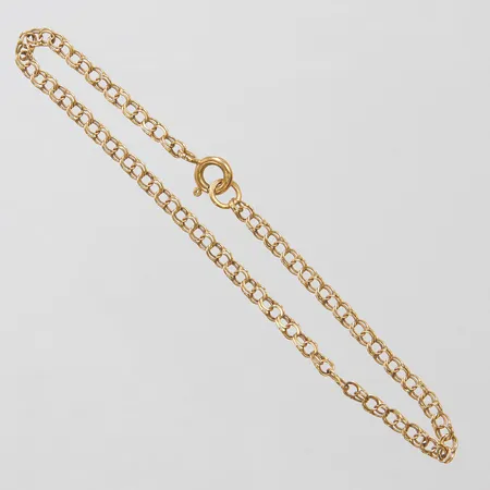 Armband Bismarck längd: 18,7cm, bredd: 2,8mm, svenska stämplar, 18K Vikt: 2,2 g