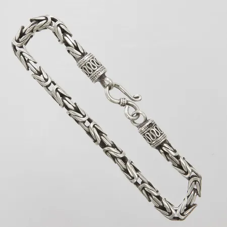 Armband kejsarlänk längd ca 24cm, bredd 6mm, 925/1000 silver Vikt: 41,9 g