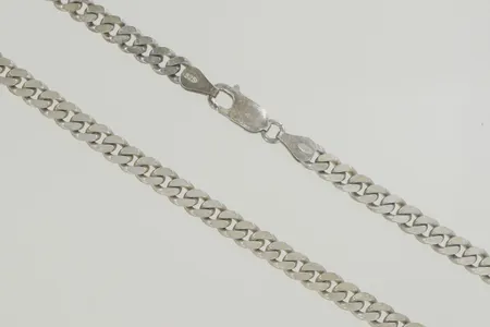 Halskedja pansar längd 50 cm bredd 5 mm, silver 925/1000 Vikt: 30,4 g