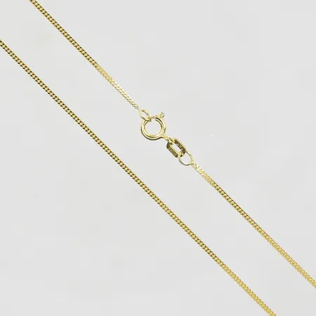 Kedja Pansar längd 45cm, bredd 1mm, 14K. Vikt: 1,8 g