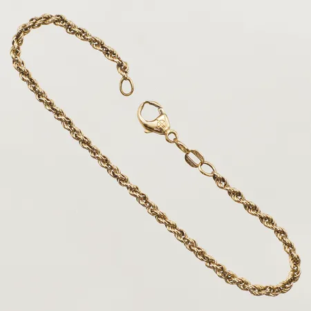 Armband Cordell längd 17,5cm, bredd 2,5mm Balestra, smärre defekt på lås, 18K Vikt: 4,5 g