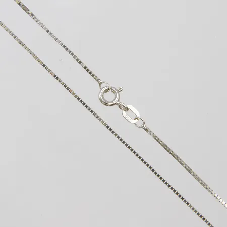 Kedja Venezia längd: 45,2cm, bredd: 0,8mm, GHA, vitguld, 18K Vikt: 2,4 g