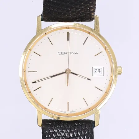 Herrur Certina EOL158.9289.68 Ø33 gravyr går ej 18K Bruttovikt: 27,2