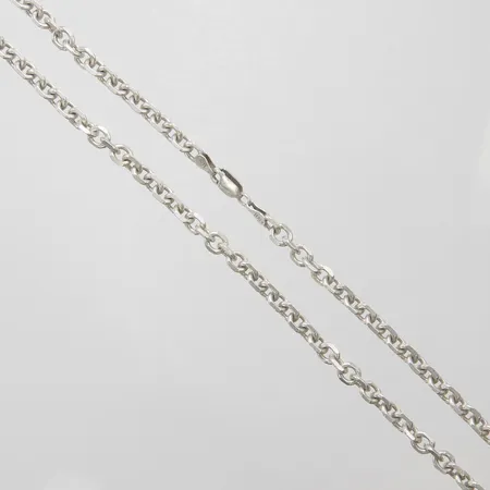 Kedja ankar längd ca 60cm defekt lås, slitage, 925/1000 silver Vikt: 36,5 g