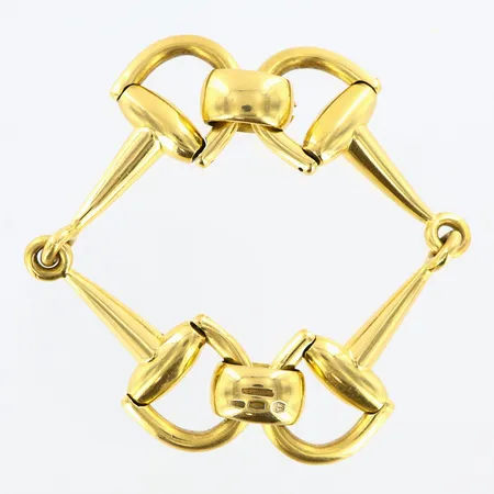 Armband längd 19,5cm bredd 3-22mm, Carlo Weingrill horsebit, 18K Vikt: 51,7 g