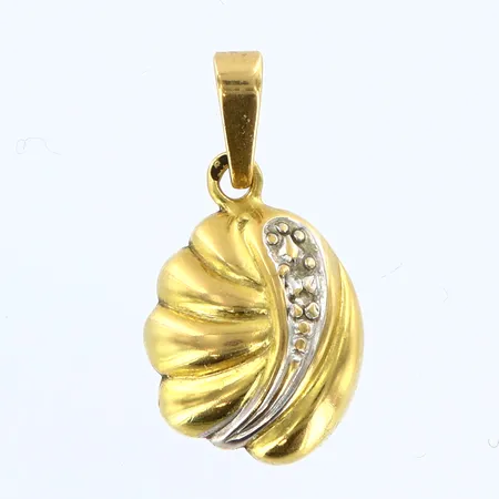Hänge med sten längd 12mm, 18K Vikt: 0,8 g