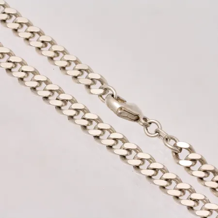 Kedja 48,5cm, Pansar, bredd 5,6mm, silver 925/1000, 34,14g.