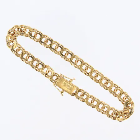 Armband Bismarck, längd:20,5cm, bredd ca 7mm, 18K Vikt: 17,9 g