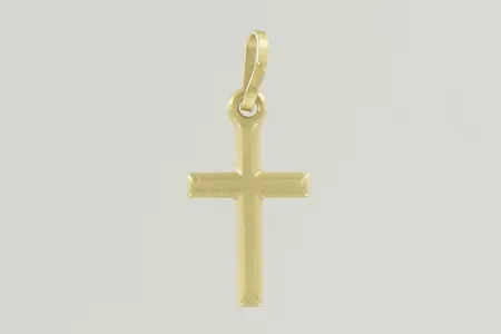 Hänge kors, längd 2 cm, 18K Vikt: 0,4 g