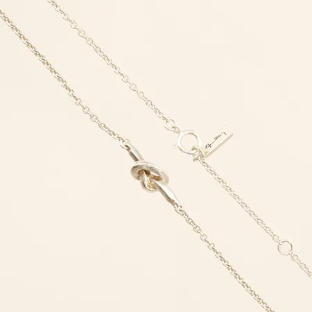 Kedja Ankar med integrerat hänge Efva Attling Love knot längd 42-45cm justerbar bredd 1,2-6,0mm silver 925/1000 Vikt: 5,2 g