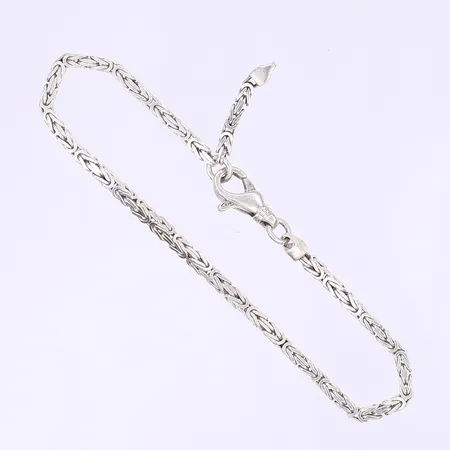 Armband GHA kejsarlänk längd 21cm bredd 2,5mm justerbar längd silver 925/1000 Vikt: 8,4 g