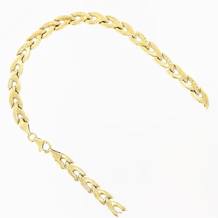 Armband längd 20cm bredd 6mm defekt 18K.  Vikt: 7,2 g