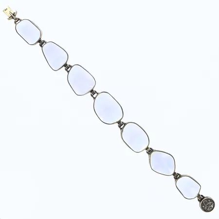 Armband med blå stenar 21cm, bredd 15-18mm, S835/1000 Vikt: 25,6 g