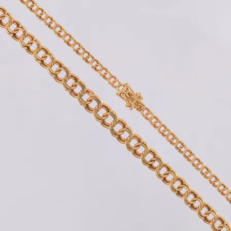 Collier Bismarck doserad 45,5cm bredd 4-7mm, IPO, 18K Vikt: 21,1 g