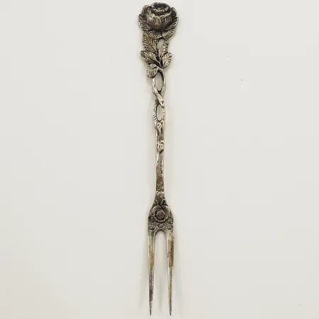 Cocktailsked modell Rosen längd 13cm silver 830/1000 Vikt: 13,2 g