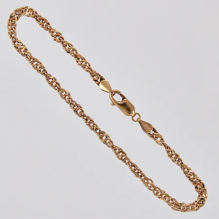 Armband tvinnad längd: ca 19½cm bredd: ca 2mm GHA 18K  Vikt: 2,5 g