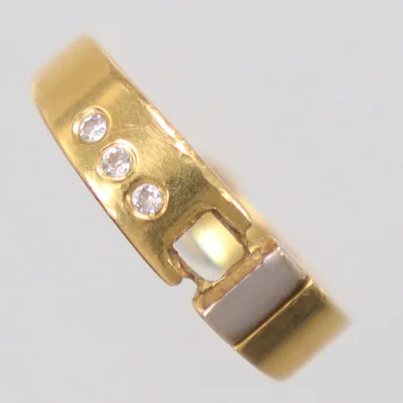 Ring defekt saknas sten Ø16,5mm 18k Vikt: 3 g