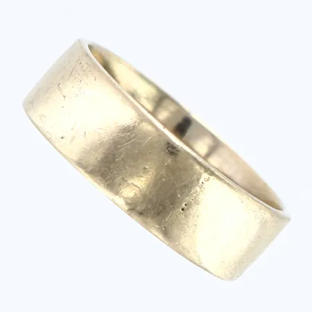 Ring slät stl:16¾, gravyr, 18K Vikt: 6 g