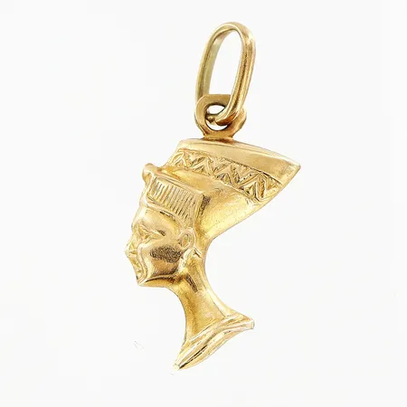 Hänge Nefertiti längd 25mm, bredd 10mm, 18K  Vikt: 1 g