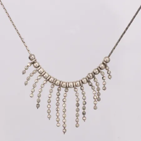 Collier längd ca 41cm bredd ca 1mm, 925/1000 silver Vikt: 5,4 g