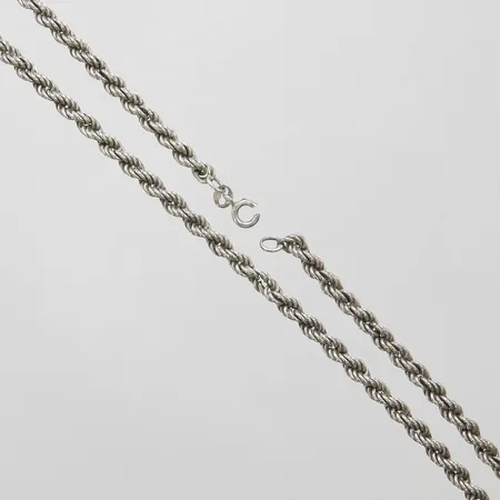 Kedja Cordell längd ca 45,5cm, bredd 4,5mm, defekt lås, 925/1000 silver Vikt: 16,4 g