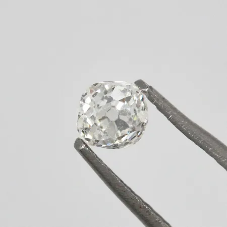 Lös diamant ca 1 x 0,34ct W/P äldre slipning kapad kulett cavity vid rondisten 