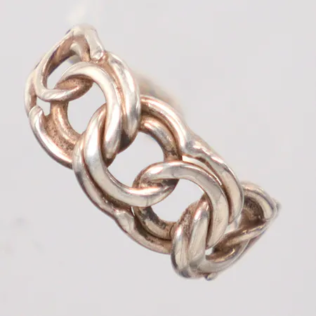 Ring Bismarck stl. 19¼, bredd 9mm, silver 925/1000 Vikt: 2,7 g