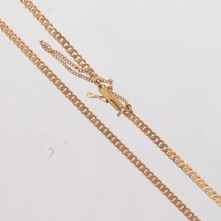 Armband längd 18cm, bredd 1,4mm, säkerhetskedja, 18K Vikt: 3,2 g