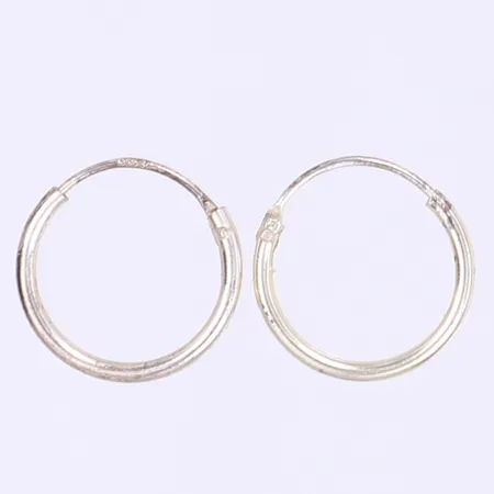 Ett par örhängen creoler Ø11mm silver 925/1000 Vikt: 0,3 g