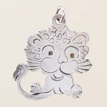 Hänge lejon 30x22mm, silver 830/1000 Vikt: 3,3 g