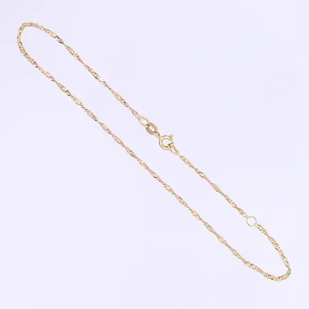 Fotlänk Balestra Venezia längd 25cm bredd 2mm 18K Vikt: 1,6 g