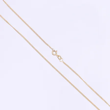 Halskedja Pansar längd 45cm bredd 1mm 18K Vikt: 3,5 g