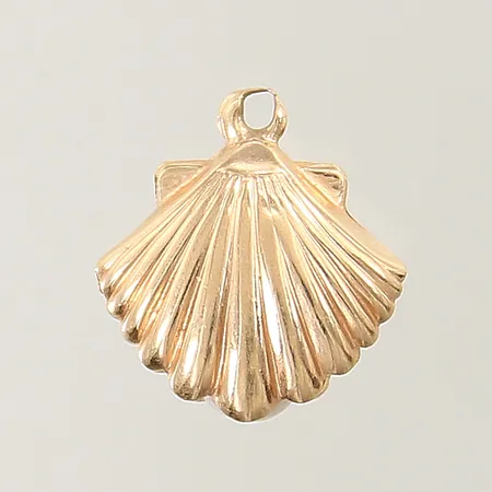Hänge med odlad pärla 14x12mm sliten ögla ostämplad 18K Vikt: 1 g