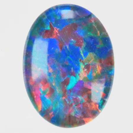 Lös opaltriplett Ø ca 6 x 8mm oval