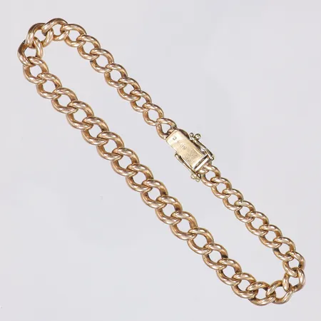Armband Pansar, längd 20,5cm, bredd 7mm, 14K Vikt: 22,3 g