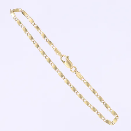 Armband längd 19cm bredd 2,5mm 18K Vikt: 3,9 g