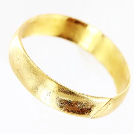 Ring stl:18 uppklippt skena 22K Vikt: 2,8 g