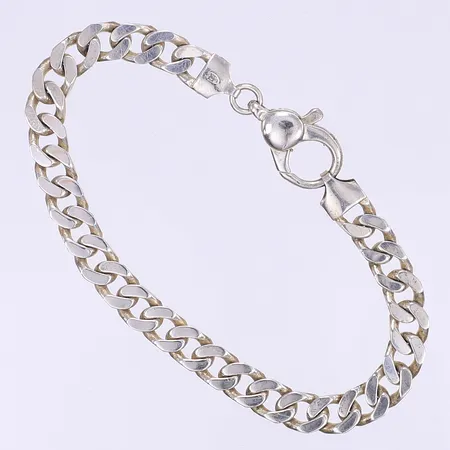 Armband GHA pansarlänk längd 19cm bredd 6mm silver 925/1000 Vikt: 16,9 g