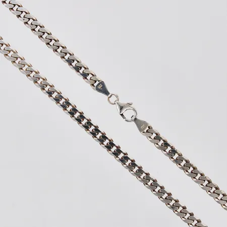 Kedja Pansar FBM längd: ca 50cm bredd. ca 5mm silver 925/1000 Vikt: 31,7 g