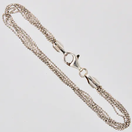 Armband flerradig defekt GHA längd: ca 19cm bredd: ca 5mm silver 925/1000 Vikt: 4,5 g