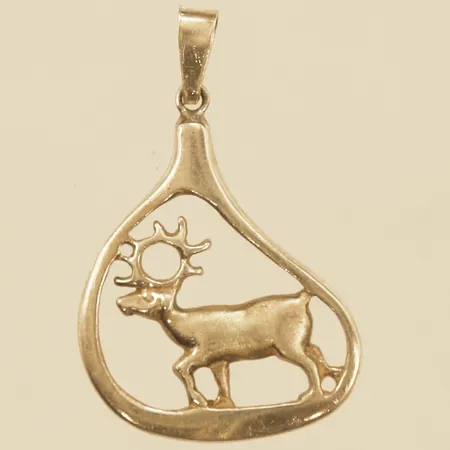 Hänge älg 32x19,8mm 925/1000 silver Vikt: 2,4 g