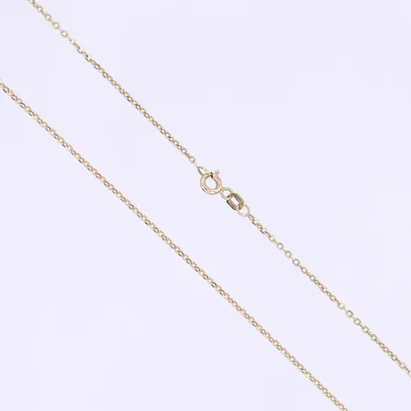 Halskedja ankarlänk längd 50cm bredd 2mm 14K Vikt: 2,5 g