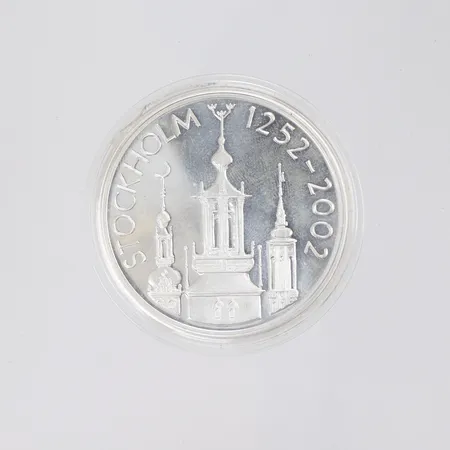 Silvermynt "200 kronor", Stockholm 1252-2002, 925/1000 silver Vikt: 27,2 g
