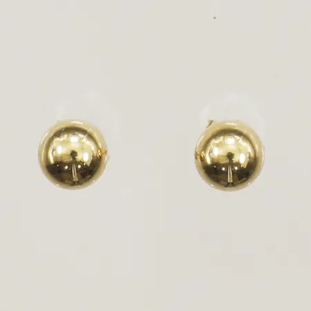 Örhängen Ø6,0mm omaka snurrebussar 18K Vikt: 0,5 g