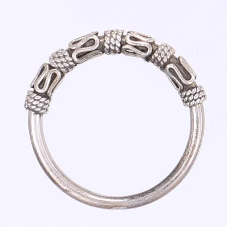 Ring Balinesisk ornamentring stl 17¾ bredd 2-3mm silver 925/1000 Vikt: 1,8 g